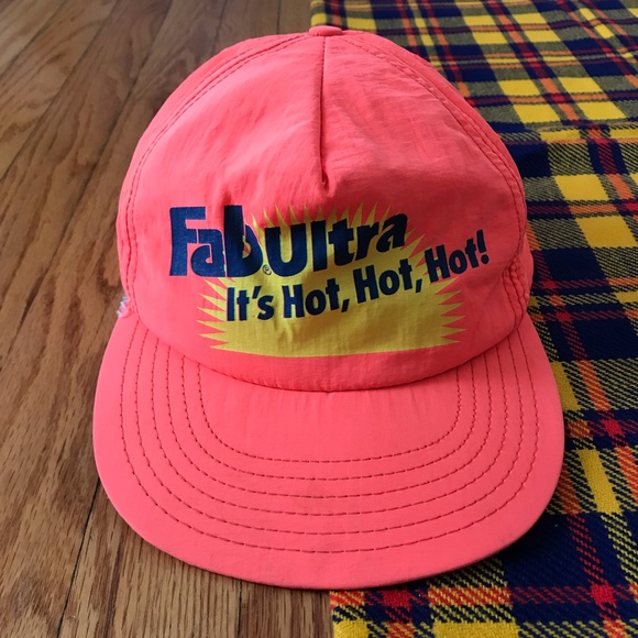 Vintage Other - Vintage Fab Ultra SnapBack Orange Yellow Hat